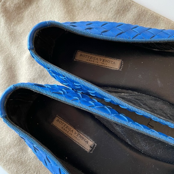 Bottega Veneta women’s intrecciato blue flats 36.5 - Picture 5 of 9